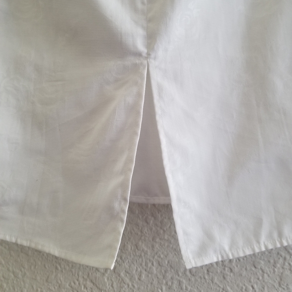 Golden Goose Isabella White Floral Print Jacquard Ruffled Top Size L Lar… - Picture 9 of 14